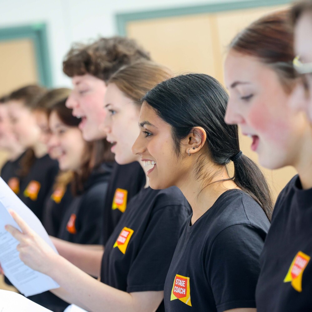 Further Stages students reading scripts together in a drama class