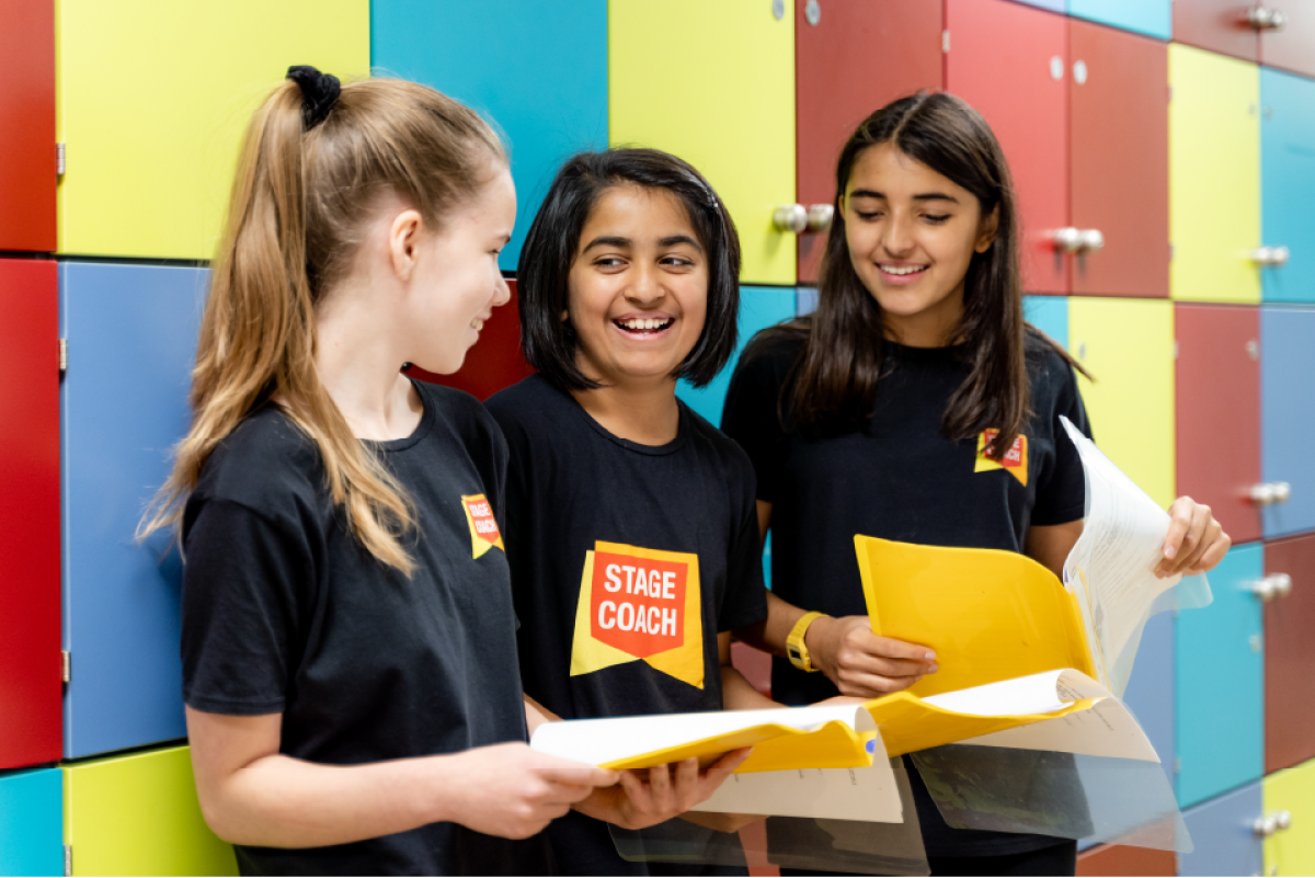 Stagecoach student developing life skills through performing arts education.