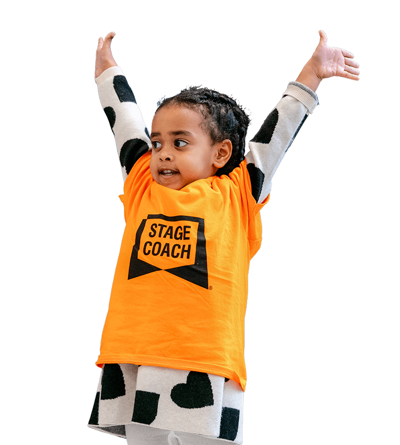 Stagecoach student building confidence and creativity through performing arts.