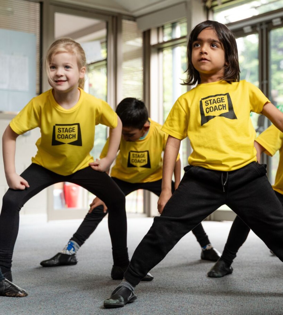 Stagecoach students enjoying performing arts classes for children and young people.