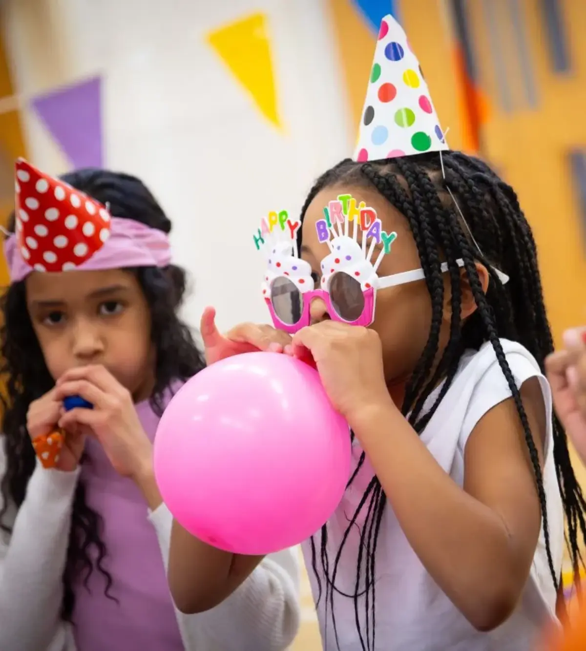 Children taking part in a Stagecoach party activity