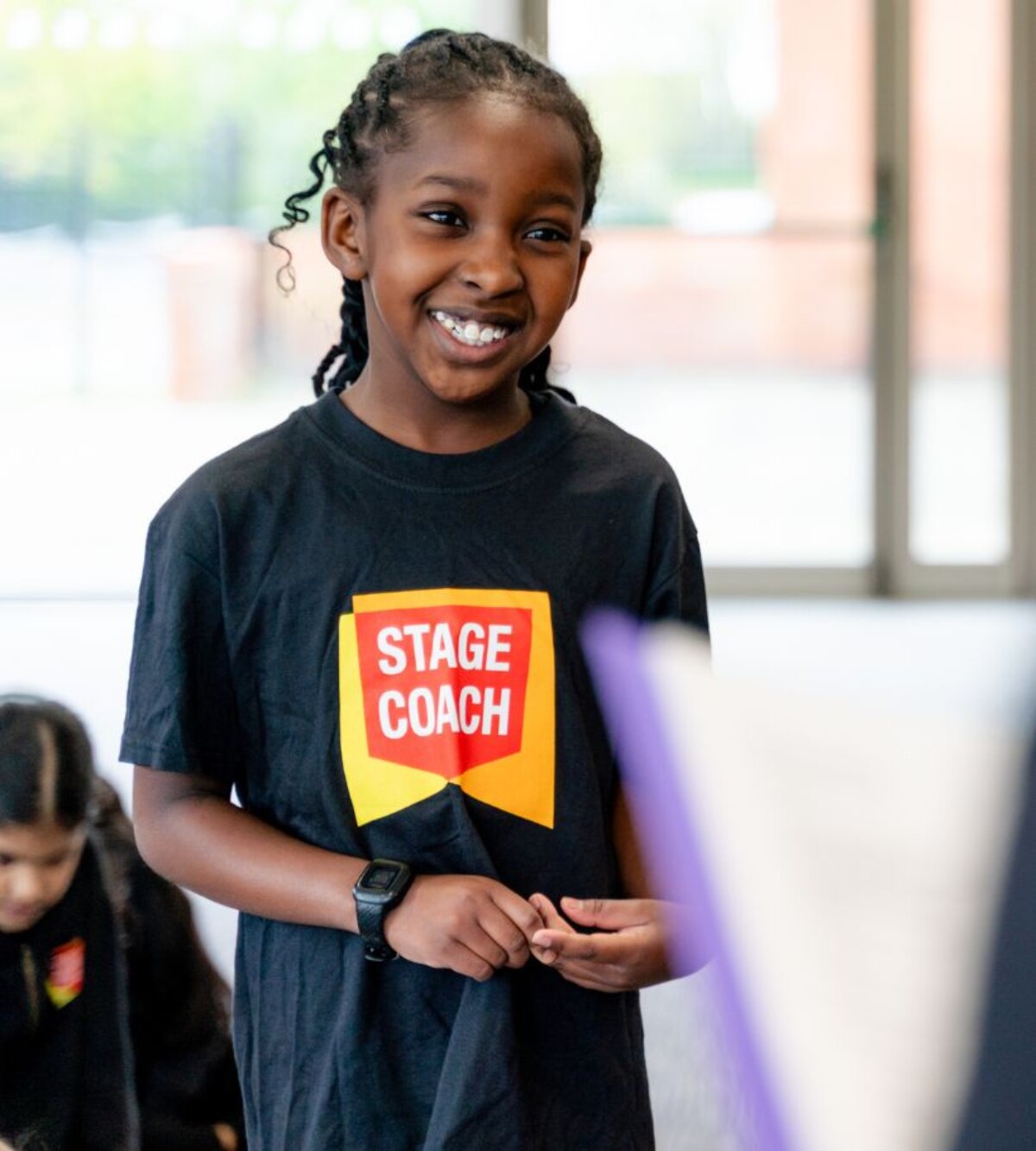 Stagecoach student developing life skills through singing, dancing and acting.